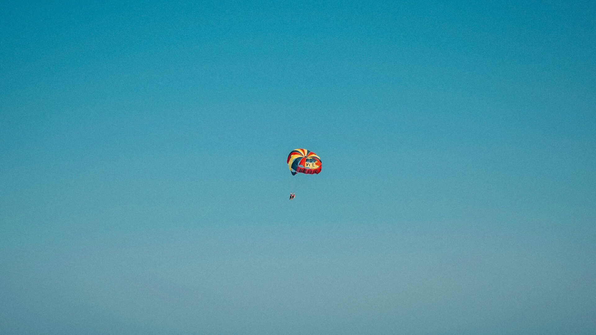 Paragliding over Alicante