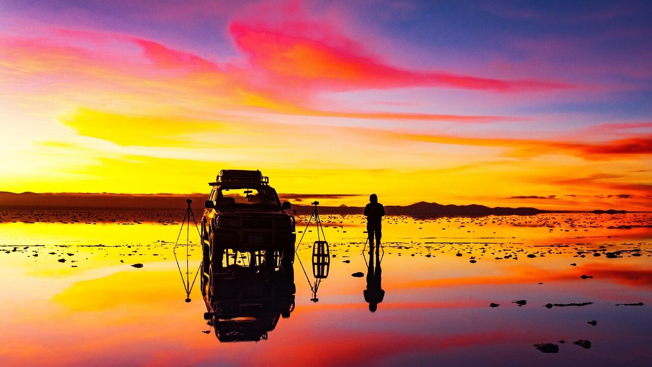 Sunset on the Salt Flats